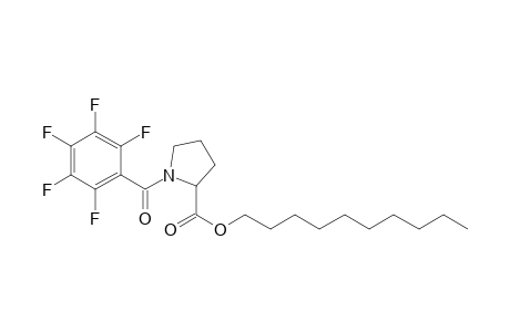 L-Proline, N-(pentafluorobenzoyl)-, decyl ester