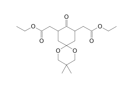 1,5-Dioxaspiro[5.5]undecane-8,10-diacetic acid, 3,3-dimethyl-9-oxo-, diethyl ester