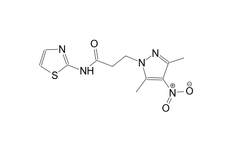 3-(3,5-dimethyl-4-nitro-1H-pyrazol-1-yl)-N-(1,3-thiazol-2-yl)propanamide