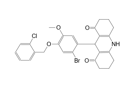 9-{2-bromo-4-[(2-chlorobenzyl)oxy]-5-methoxyphenyl}-3,4,6,7,9,10-hexahydro-1,8(2H,5H)-acridinedione