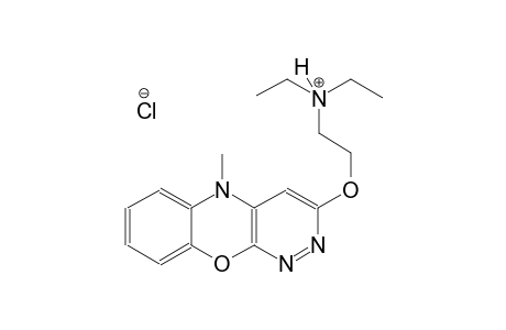 N,N-diethyl-2-[(5-methyl-5H-pyridazino[3,4-b][1,4]benzoxazin-3-yl)oxy]ethanaminium chloride