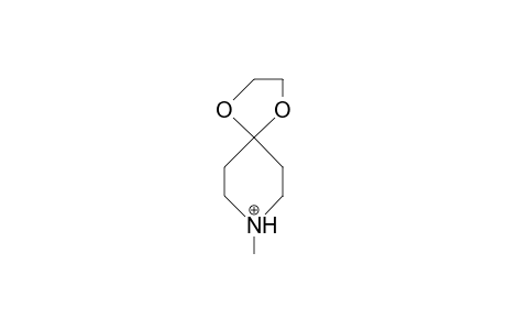 4,4-Ethylenedioxy-1-methyl-piperidine cation