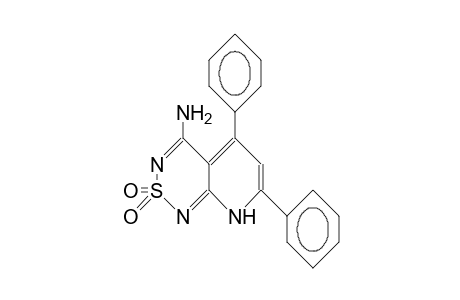 4-Amino-5,7-diphenyl-pyrido(2,3-C)(1,2,6)thiadiazine 2,2-dioxide