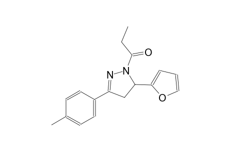 5-(2-furyl)-3-(4-methylphenyl)-1-propionyl-4,5-dihydro-1H-pyrazole