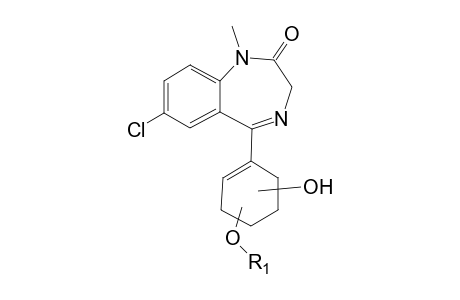 Tetrazepam-M (di-HO-glucuronide) isomer 2 MS2