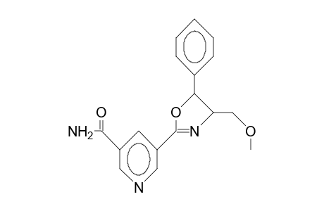 2-(5-Carbamoyl-3-pyridyl)-4(S)-methoxymethyl-5(S)-phenyl-/.delta.-2/-oxazoline