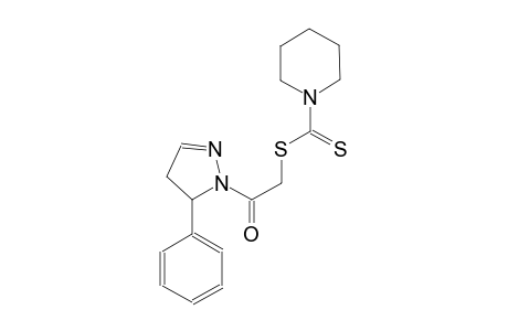 2-oxo-2-(5-phenyl-4,5-dihydro-1H-pyrazol-1-yl)ethyl 1-piperidinecarbodithioate