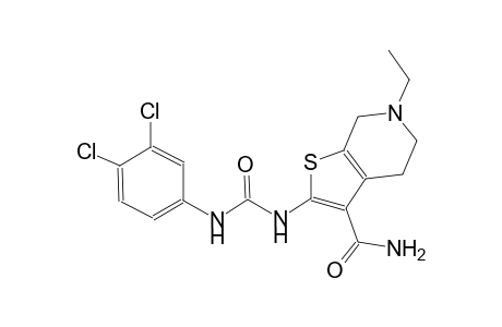 thieno[2,3-c]pyridine-3-carboxamide, 2-[[[(3,4-dichlorophenyl)amino]carbonyl]amino]-6-ethyl-4,5,6,7-tetrahydro-