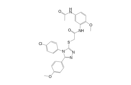 N-[5-(acetylamino)-2-methoxyphenyl]-2-{[4-(4-chlorophenyl)-5-(4-methoxyphenyl)-4H-1,2,4-triazol-3-yl]sulfanyl}acetamide