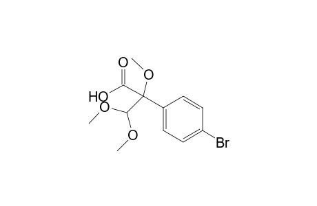 2-(4-Bromophenyl)-2,3,3-trimethoxypropanoic acid