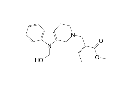 9-Hydroxymethyl-2-[2-methoxycarbonyl-buten-2-yl]-1,2,3,4-tetrahydro-norharman