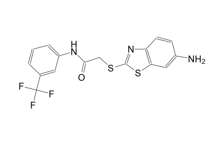 acetamide, 2-[(6-amino-2-benzothiazolyl)thio]-N-[3-(trifluoromethyl)phenyl]-