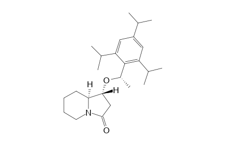 (1R,8aS)-1-[(S)-1-(2,4,6-Triisopropylphenyl)ethoxy]hexahydroindolizin-3-one