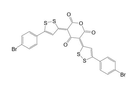 2H-Pyran-2,4,6(3H,5H)-trione, 3,5-bis[5-(4-bromophenyl)-3H-1,2-dithiol-3-ylidene]-