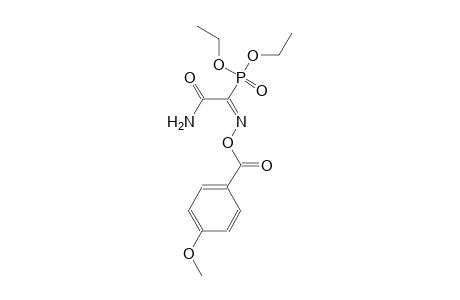 diethyl (1E)-2-amino-N-[(4-methoxybenzoyl)oxy]-2-oxoethanimidoylphosphonate