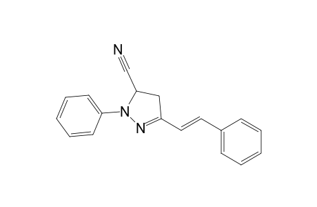 2-Phenyl-5-[(E)-2-phenylethenyl]-3,4-dihydropyrazole-3-carbonitrile