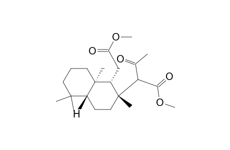 Dimethyl ester of (1S-(1.alpha.,2.beta.(S*),4a.beta.,8a.alpha.))-.alpha.2-acetyldecahydro-2,5,5,8a-tetramethyl-1,2-naphthalenediacetic acid
