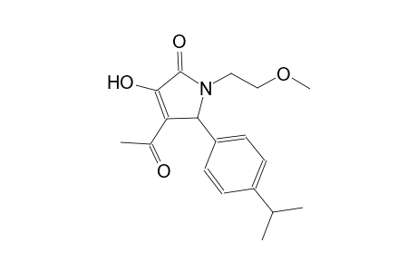 4-acetyl-3-hydroxy-5-(4-isopropylphenyl)-1-(2-methoxyethyl)-1,5-dihydro-2H-pyrrol-2-one