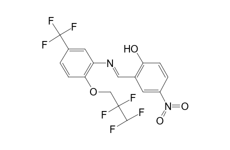 4-Nitro-2-({[2-(2,2,3,3-tetrafluoropropoxy)-5-(trifluoromethyl)phenyl]imino}methyl)phenol