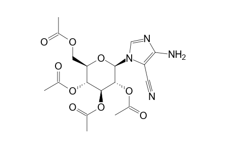 1H-Imidazole-5-carbonitrile, 4-amino-1-(2,3,4,6-tetra-O-acetyl-.beta.-D-glucopyranosyl)-