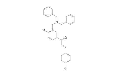 4-CHLORO-4'-HYDROXY-3'-DIBENZYLAMINOMETHYL-CHALCONE;1-(3-DIBENZYLAMINOMETHYL-4-HYDROXY-PHENYL)-3-(4-CHLORO-PHENYL)-PROPENONE