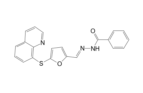 Benzhydrazide, N2-[5-(8-quinolylthio)furfurylideno]-