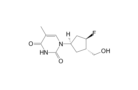(-)-carba-3'-deoxy-3'-fluorothymidine