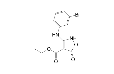 Ethyl 3-(3-bromophenyl)amino-5-oxo-2,5-dihydroisoxazol-4-carboxylate