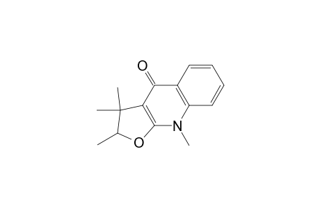 Furo[2,3-b]quinolin-4(2H)-one, 3,9-dihydro-2,3,3,9-tetramethyl-, (-)-