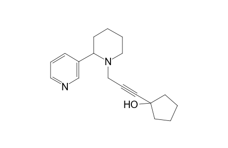 Cyclopentanol, 1-[3-[2-(3-pyridinyl)-1-piperidinyl]-1-propynyl]-