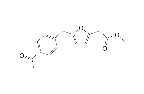 2-[5-(4-acetylbenzyl)-2-furyl]acetic acid methyl ester