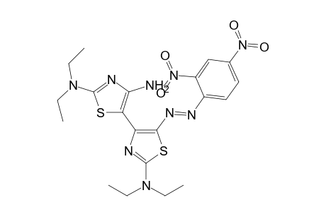 4-Amino-2-(diethylamino)-5-{2-(diethylamino)-5-(2,4-dinitrophenylazo)thiazol-4-yl}thiazole