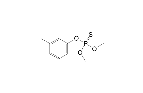 phosphorothioic acid, O,O-dimethyl O-m-tolyl ester