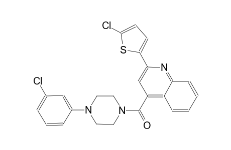 4-{[4-(3-chlorophenyl)-1-piperazinyl]carbonyl}-2-(5-chloro-2-thienyl)quinoline