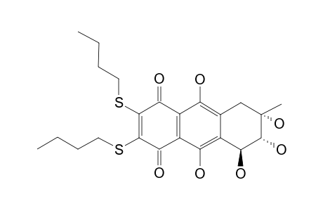 6,7-BIS-(N-BUTYLTHIO)-6-DEMETOXY-BOSTRYCIN