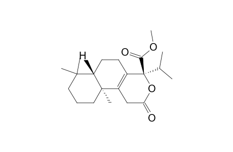 2H-Naphtho[2,1-c]pyran-4-carboxylic acid, 1,4,5,6,6a,7,8,9,10,10a-decahydro-7,7,10a-trimethyl-4-(1-methylethyl) -2-oxo-, methyl ester, [4S-(4.alpha.,6a.alpha.,10a.beta.)]-