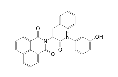 2-(1,3-dioxo-1H-benzo[de]isoquinolin-2(3H)-yl)-N-(3-hydroxyphenyl)-3-phenylpropanamide