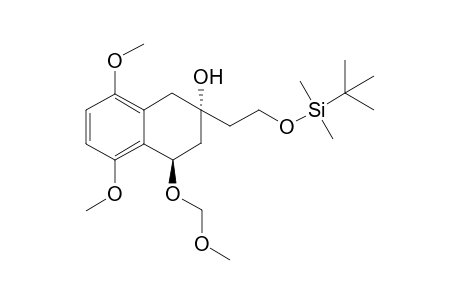 2-Naphthalenol, 2-[1-[[(1,1-dimethylethyl)dimethylsilyl]oxy]ethyl]-1,2,3,4-tetrahydro-5,8-dimethoxy-4-(methoxymethoxy)-, [2.alpha.,2(R*),4.beta.]-(.+-.)-