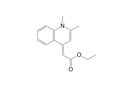 (2E)-2-(1,2-dimethyl-4-quinolinylidene)acetic acid ethyl ester