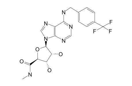 Adenosine, N(6)-[3-trifluoromethylbenzyl]-4'-[N-methylcarbamoyl]-