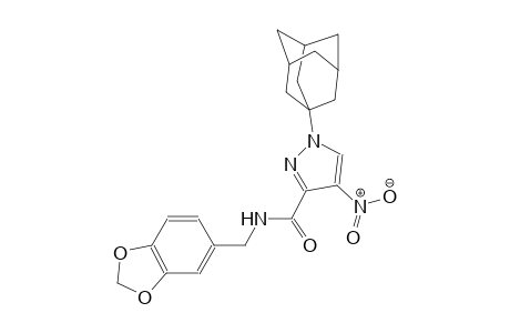 1-(1-adamantyl)-N-(1,3-benzodioxol-5-ylmethyl)-4-nitro-1H-pyrazole-3-carboxamide