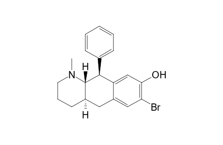 Benzo[g]quinolin-8-ol, 7-bromo-1,2,3,4,4a,5,10,10a-octahydro-1-methyl-10-phenyl-, (4a.alpha.,10.beta.,10a.beta.)-(.+-.)-