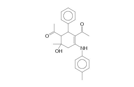 5-Acetyl-2-methyl-6-phenyl-4-(p-toluidino)salicylic acid