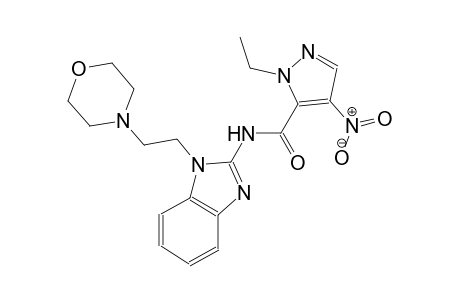 1-ethyl-N-{1-[2-(4-morpholinyl)ethyl]-1H-benzimidazol-2-yl}-4-nitro-1H-pyrazole-5-carboxamide