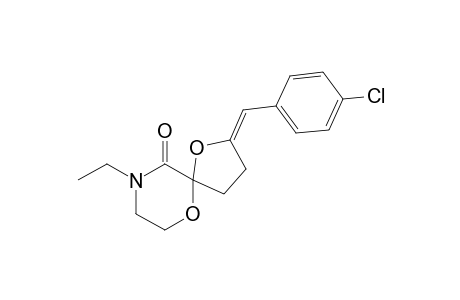 2-(4-Chlorobenzylidene)-9-ethyl-1,6-dioxa-9-azaspiro[4,5]decan-10-one