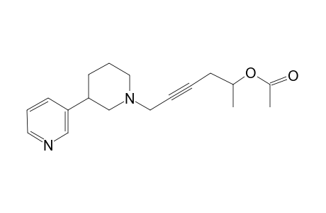 6-(3-pyridin-3-ylpiperidin-1-yl)hex-4-yn-2-yl acetate