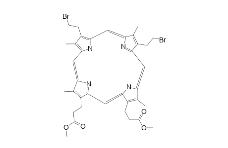 2,4-BIS-(2-BROMOETHYL)-6,7-BIS-[2-(METHOXYCARBONYL)-ETHYL]-1,3,5,8-TETRAMETHYLPORPHYRIN