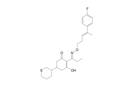 2-Cyclohexen-1-one, 2-[1-[[[4-(4-fluorophenyl)-3-pentenyl]oxy]imino]propyl]-3-hydroxy-5-(tetrahydro-2H-thiopyran-3-yl)-
