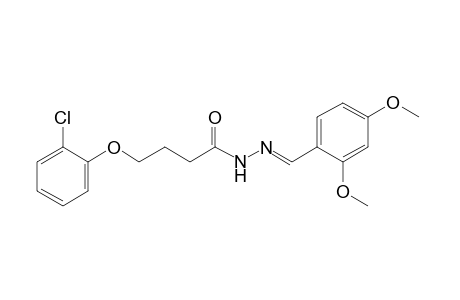4-(o-chlorophenoxy)butyric acid, (2,4-dimethoxybenzylidene)hydrazide