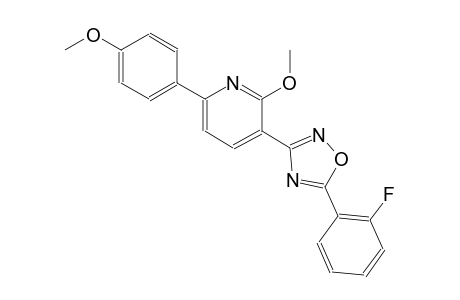 3-[5-(2-fluorophenyl)-1,2,4-oxadiazol-3-yl]-2-methoxy-6-(4-methoxyphenyl)pyridine